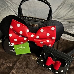 Minnie Mouse x Kate Spade Maise Bag and Minnie Card Case - New, never used.